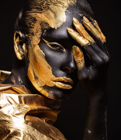 Tablou decorativ - Golden Make-up Elegant