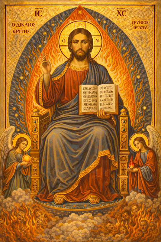 Icoana pe panza - Iisus Hristos, Judecătorul Drept