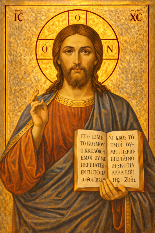 Icoana pe panza - Iisus Hristos, Mântuitorul lumii