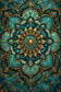 Tablou decorativ - Mandala turcoaz