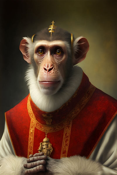 Tablou decorativ - Eleganta Monkey Pope