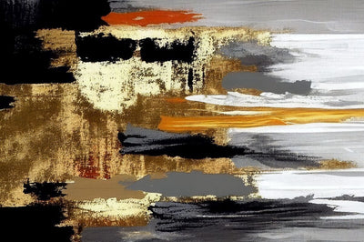 Tablou decorativ - Neutral gold abstract