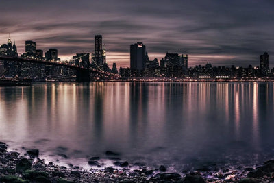 Tablou decorativ - New York pe timpul noptii.