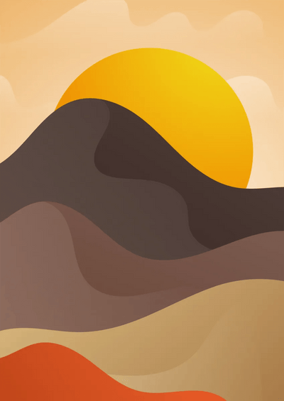 Tablou decorativ - Landscape Desertic Abstract