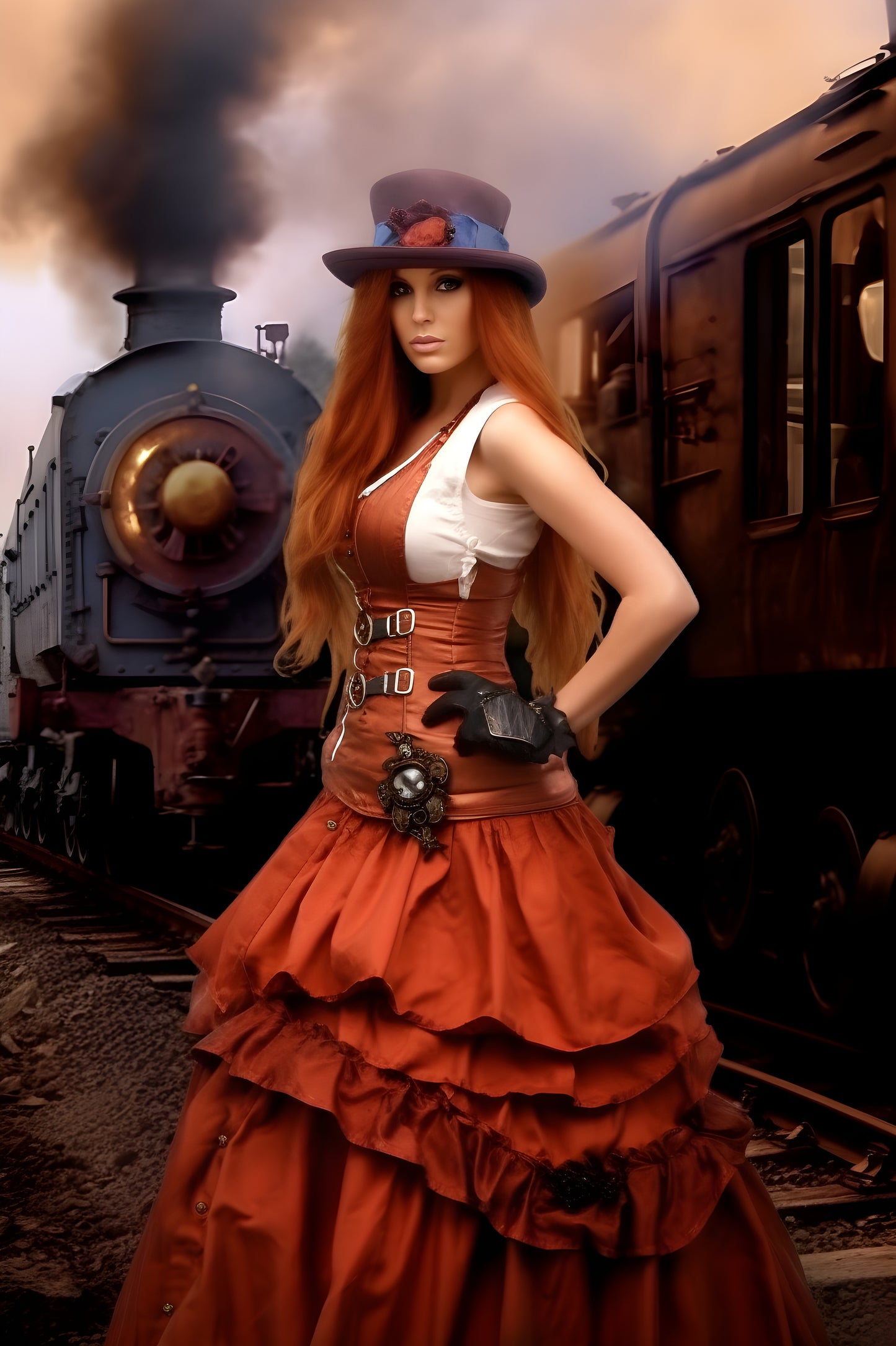 Tablou decorativ - Doamna Locomotivelor