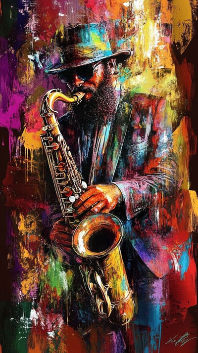 Tablou decorativ - Saxofonist