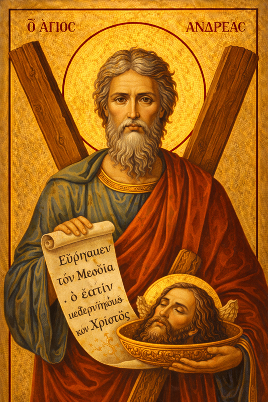 Icoana pe panza - Sfântul Apostol Andrei – Cel Întâi Chemat