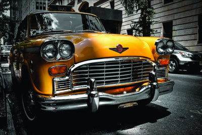 Tablou decorativ - Taxi Vintage Elegance