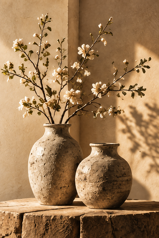 Tablou decorativ - Vaze cu flori de cires - Zibo.ro