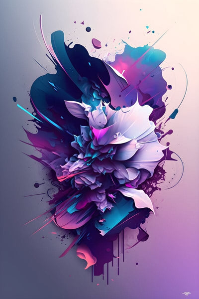Tablou decorativ - Violet Abstract