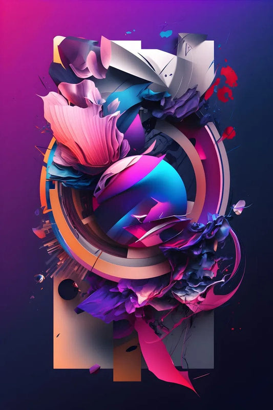 Tablou Canvas - Eleganta Moderna Abstract 3D 110