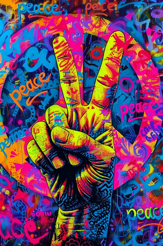 Tablou Canvas - Eleganta Vibranta Pop Art 046