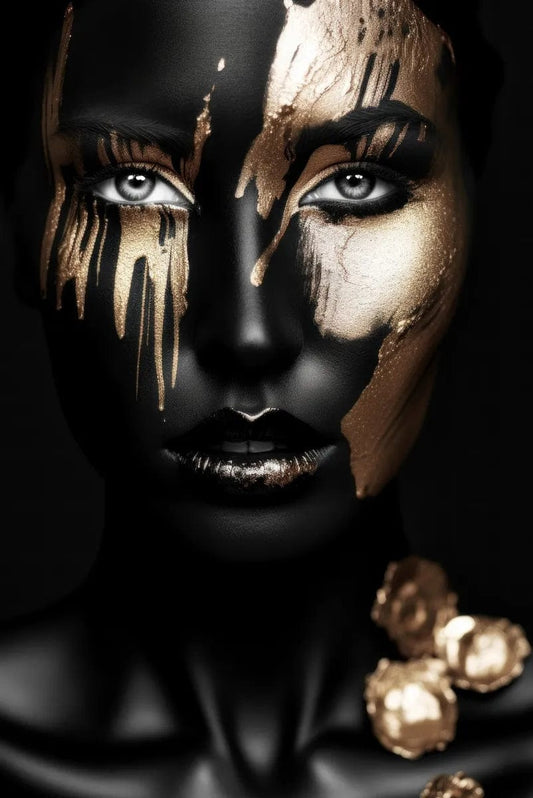 Tablou Canvas - Gold&Black 68 Eleganta si Stil