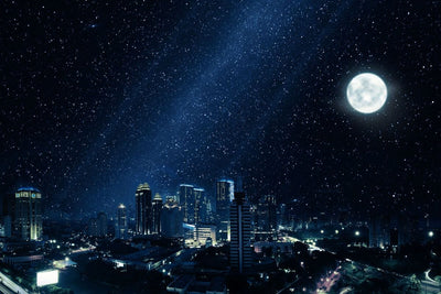 Tablou decorativ - Luna Peste Oras