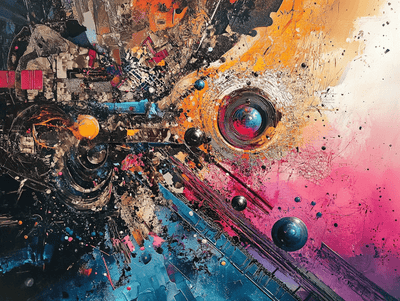 Tablou decorativ - Abstract color in Univers