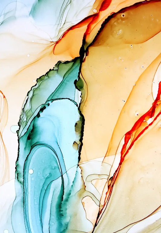 Tablou Canvas - Eleganta Abstracta in Nuante de Cerneala