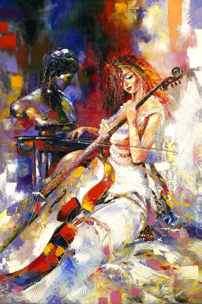 Tablou decorativ - Violoncelista