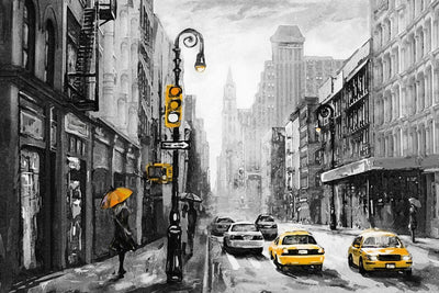 Tablou decorativ - Strop de Galben in New York