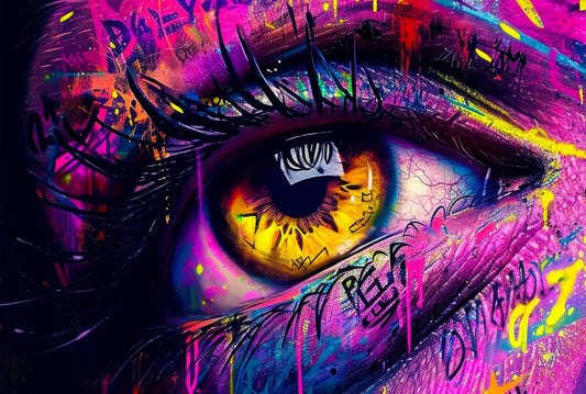 Tablou Canvas - Eleganta Vibranta Pop Art 054