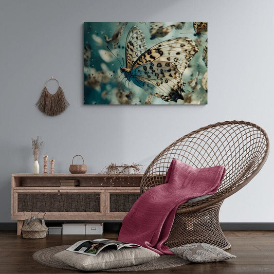 Tablou Canvas - Roi de Fluturi Elegant