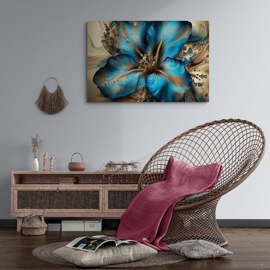 Tablou Canvas - Floare Albastra Eleganta
