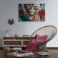 Tablou Canvas - Chip Abstract cu Trandafiri Rosii