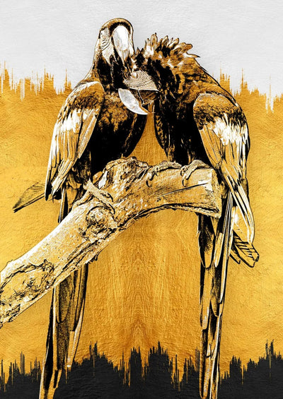 Tablou decorativ - Gold&Black 15
