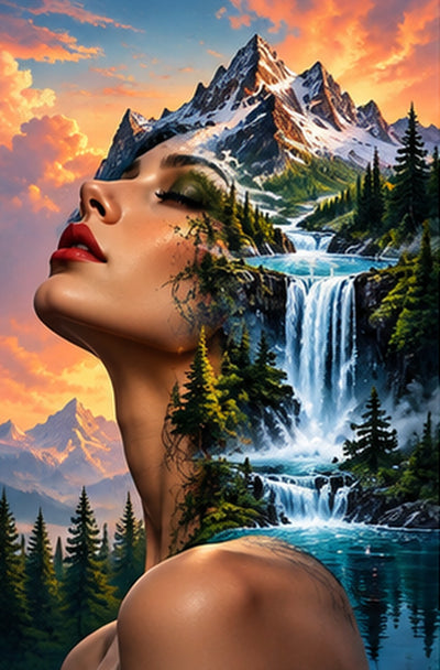 Tablou decorativ - Cascada de sub Creste