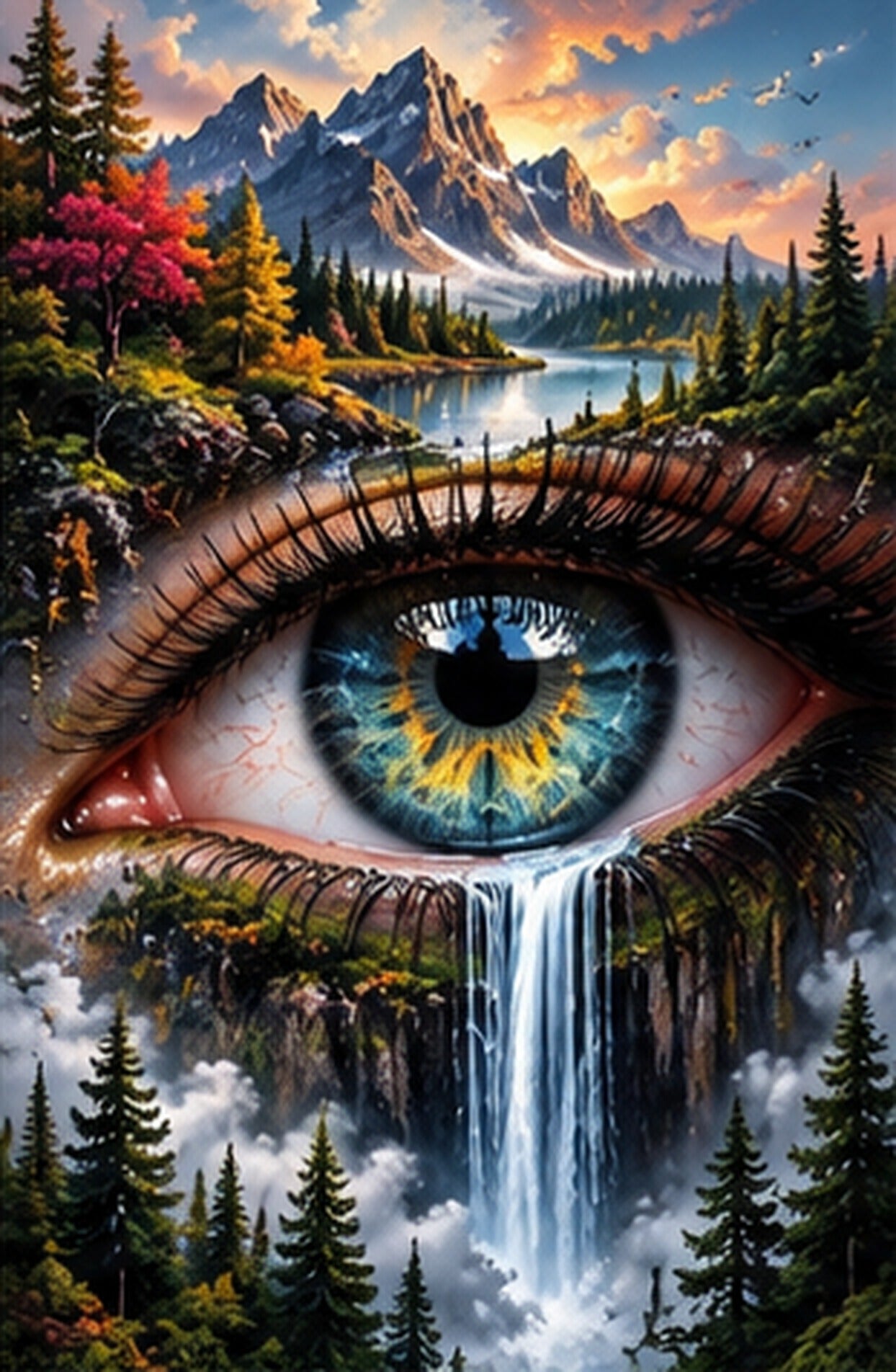 Tablou decorativ - Cascada din Priviri