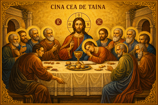 Icoană - Cina cea de Taină în stil bizantin