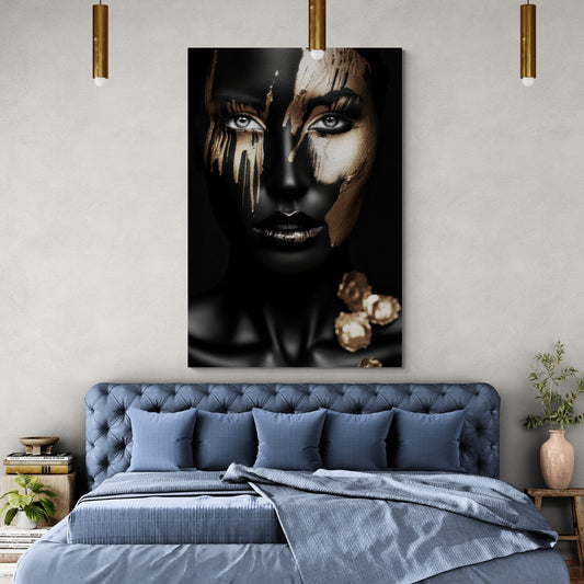 Tablou Canvas - Gold&Black 68 Eleganta si Stil
