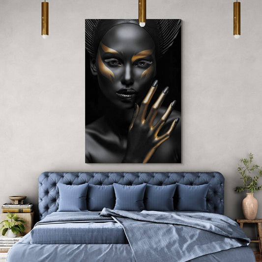 Tablou Canvas - Gold & Black 78