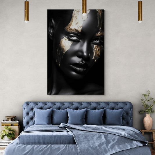 Tablou Canvas - Gold&Black 66