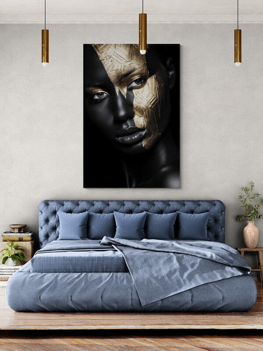 Tablou Canvas - Gold & Black Elegance