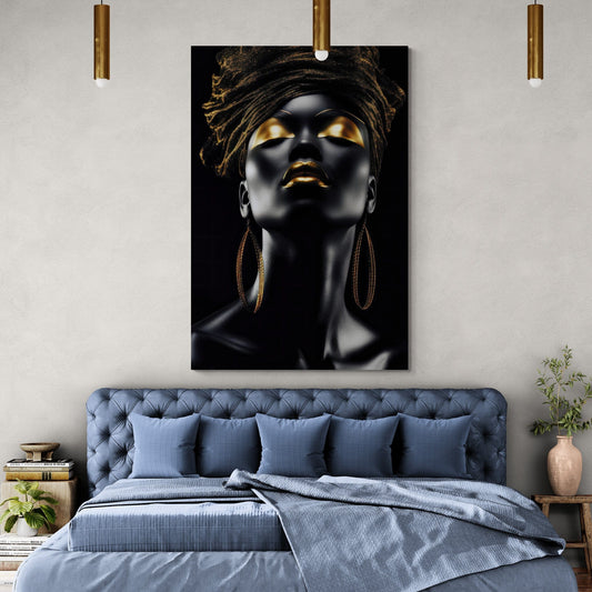 Tablou Canvas - Gold&Black 74 Eleganta si Stil