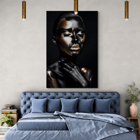 Tablou Canvas - Gold&Black 72