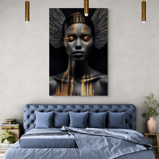 Tablou Canvas - Gold&Black 77