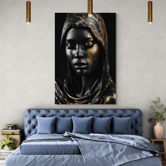 Tablou Canvas - Gold&Black 79 Eleganta Sofisticata