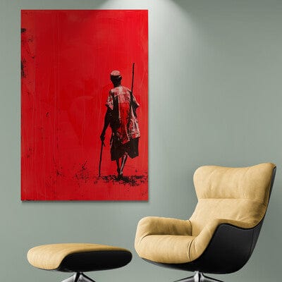 Tablou Canvas - Afro 45 Eleganta in Culori Vibrante