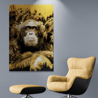 Tablou Canvas - Gold&Black 18