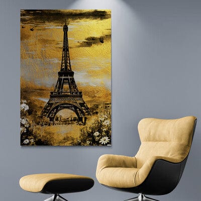 Tablou Canvas - Gold&Black Eleganta Timeless