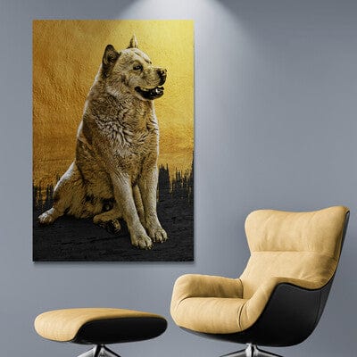 Tablou Canvas - Eleganta Aurie si Neagra 23