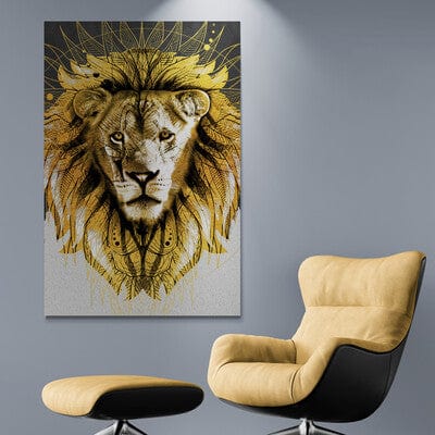 Tablou Canvas - Gold&Black 29