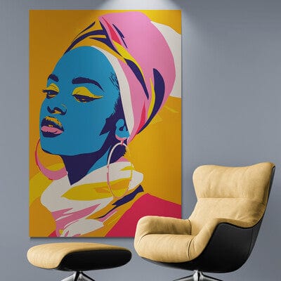 Tablou Canvas - Eleganta Afro 001