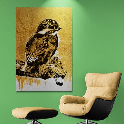 Tablou Canvas - Gold&Black 11 Eleganta Distinctiva