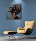 Tablou Canvas - Femeie Africana cu Ochii Inchisi