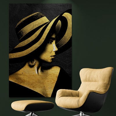 Tablou Canvas - Gold and Black Elegance