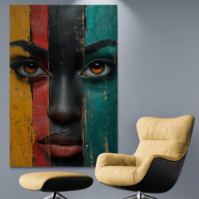 Tablou Canvas - Afro 007 Eleganta in Casa Ta