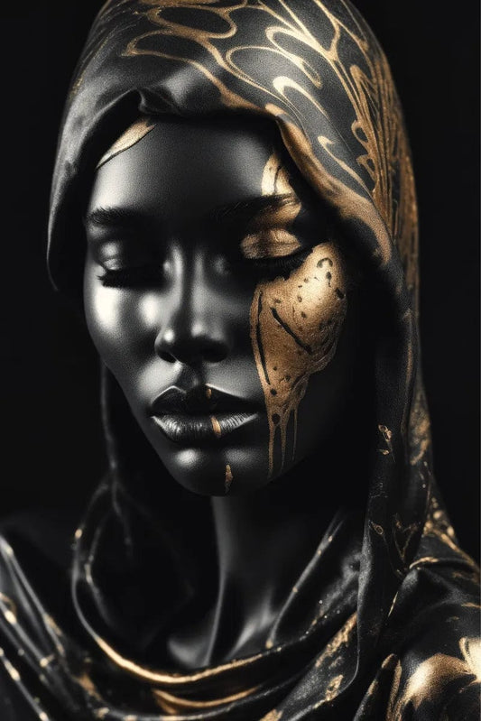 Tablou Canvas - Gold&Black 79 Eleganta Sofisticata