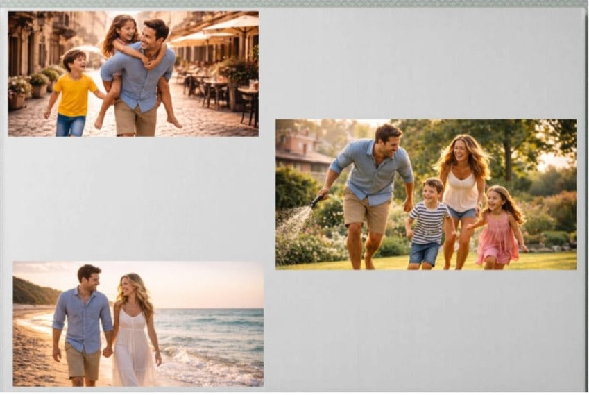 Tablou personalizat Colaj de 3 poze landscape - Zibo.ro